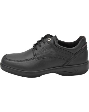 LUISETTI BLUCHER SCHUH 37702NA SCHWARZ AUS LEDER MIT KOMFORT-EINLEGESOHLEN NEGRO