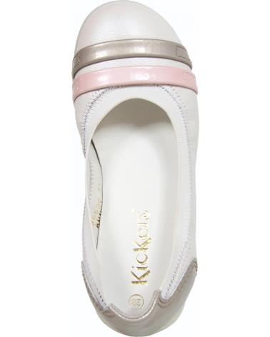Ballerines pour Fille KICKERS 351965-30 AMBERI BLANC CASSE