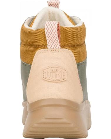 Botins de Mulher HEY DUDE WENDY PEAK APRES COAT TWILL KAKI