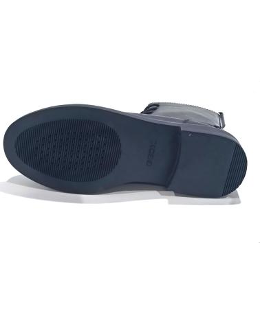 Stiefel für Damen GEOX BOTA MILITAR DE PIEL CON SUELA DE GOMA TRANSPIRABLE NEGRO