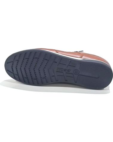 GEOX U454GB CHAUSSURE CASUAL EN CUIR MARRON À LACETS BROWN