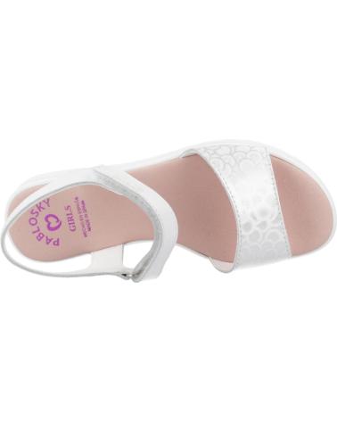 Sandales pour Fille PABLOSKY SANDALIAS NINA MODELO 430400P COLOR BLANCO