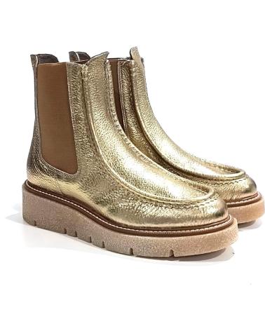Botines de Mujer WEEKEND BY PEDRO MIRALLES BOTIN CASUAL DE PIEL CON CUNA DE GOMA PLATINO