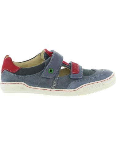 Schuhe für Junge KICKERS 414590-30 JYKROI 53 BLEU ROUGE