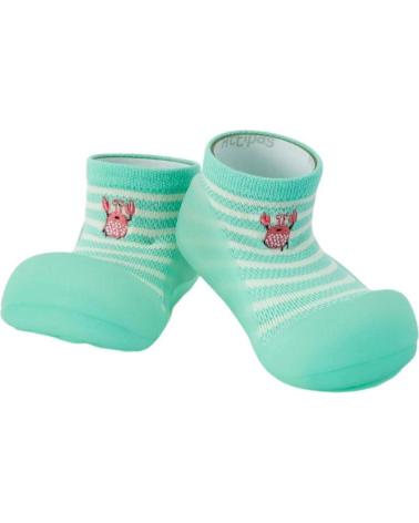 girl and boy Infant ATTIPAS PRIMEROS PASOS CRAB MINT CR0101 AZUL