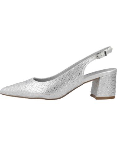 Sandales pour Femme MENBUR SALONES MUJER MODELO 25208M COLOR PLATA SILVER