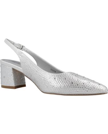 Sandales pour Femme MENBUR SALONES MUJER MODELO 25208M COLOR PLATA SILVER