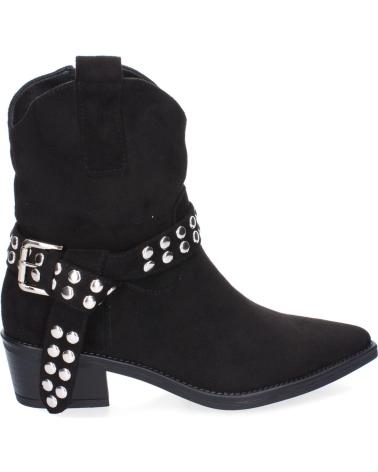 Stiefel für Damen PUNTOSALAO BOTINES DE TACON MEDIO CON TACHUELAS PARA MUJER COLOR NEGRO VARIOS COLORES