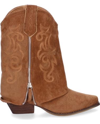 Stivali per Donna PUNTOSALAO BOTAS DE TACON ESTILO COWBOY POLAINA PARA MUJER COLOR CAMEL VARIOS COLORES