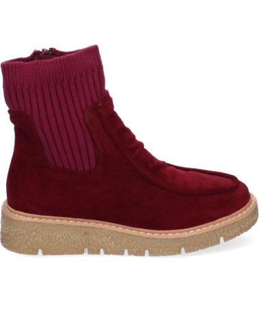 Stivaletti per Donna PUNTOSALAO BOTINES PLANOS COMODOS TEJIDO ELASTICO PARA MUJER COLOR BURD VARIOS COLORES