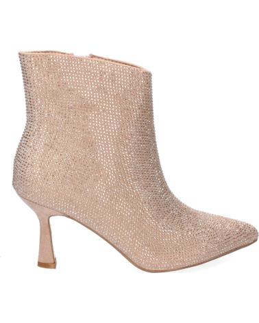 Stivaletti per Donna PUNTOSALAO BOTINES DE TACON MEDIO PARA MUJER BRILLO COLOR BEIGE FZL24-1 VARIOS COLORES