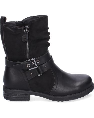 Bottines pour Femme PUNTOSALAO BOTINES PLANOS ESTILO MOTERO PARA MUJER COLOR NEGRO F6603 VARIOS COLORES