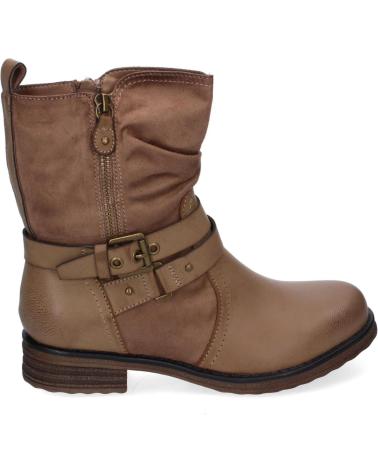 Bottines pour Femme PUNTOSALAO BOTINES PLANOS ESTILO MOTERO PARA MUJER COLOR KAKI F6603 VARIOS COLORES