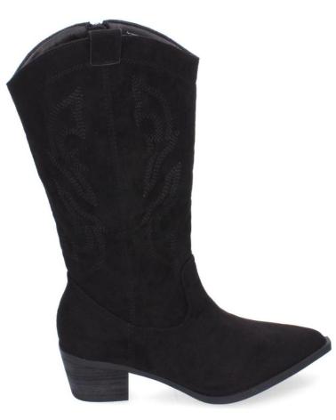 Botas de Mujer PUNTOSALAO BOTAS CAMPERAS PARA MUJER BORDADA TACON BAJO COMODO NEGRO YG VARIOS COLORES