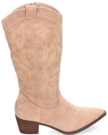 Botas de Mujer PUNTOSALAO BOTAS CAMPERAS PARA MUJER BORDADA TACON BAJO COMODO KAKI YG8 VARIOS COLORES
