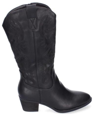 Botas de Mujer PUNTOSALAO BOTAS CAMPERAS PARA MUJER BORDADA TACON BAJO COMODO NEGRO YG VARIOS COLORES