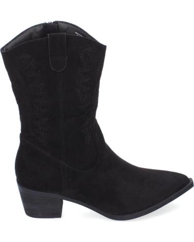 Botas de Mujer PUNTOSALAO BOTAS CAMPERAS PARA MUJER BORDADA TACON BAJO COLOR NEGRO YG8 VARIOS COLORES