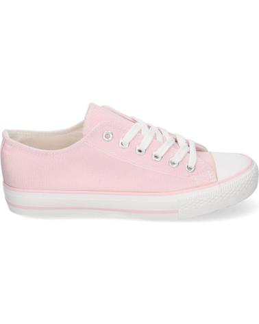Sneaker für Damen PUNTOSALAO ZAPATILLAS PLANAS DE LONA COMODAS PARA MUJER COLOR PINK FG-2 VARIOS COLORES