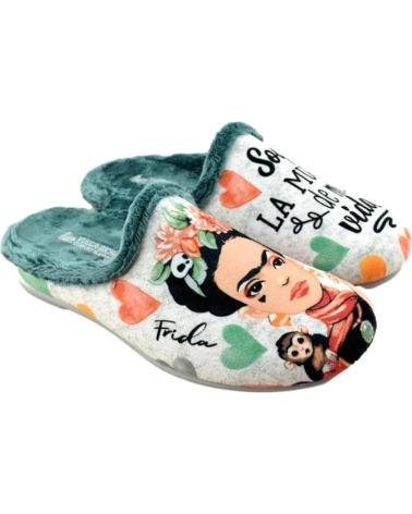 Woman House slipers VULCA-BICHA ZAPATILLA FRIDA VERDE