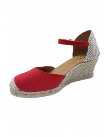 Sandalias de Mujer CABRERA ALPARGATA CUNA 5 CUERDAS 78-5 ROJO