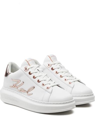 Sportivo per Donna KARL LAGERFELD ZAPATILLAS KAPRI SIGNIA LACE LTHR BLANCO