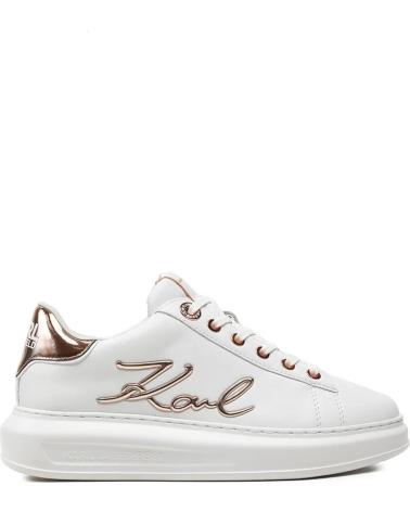 Sportivo per Donna KARL LAGERFELD ZAPATILLAS KAPRI SIGNIA LACE LTHR BLANCO