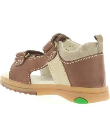 Sandales pour Garçon KICKERS 414741-10 PLAZABI 92 MARRON FONCE