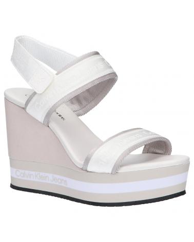 Sandalias de Mujer CALVIN KLEIN YW0YW00572YAF WEDGE YAF BRIGHT WHITE