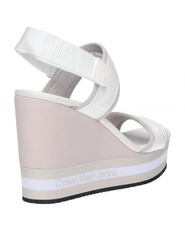 Sandalias de Mujer CALVIN KLEIN YW0YW00572YAF WEDGE YAF BRIGHT WHITE