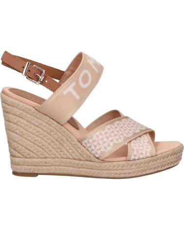 Sandali per Donna TOMMY HILFIGER FW0FW06355 WEBBING HIGH WEDGE ABR SANDRIFT