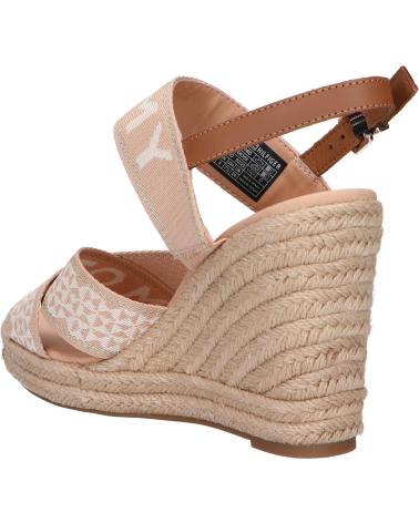 Sandali per Donna TOMMY HILFIGER FW0FW06355 WEBBING HIGH WEDGE ABR SANDRIFT
