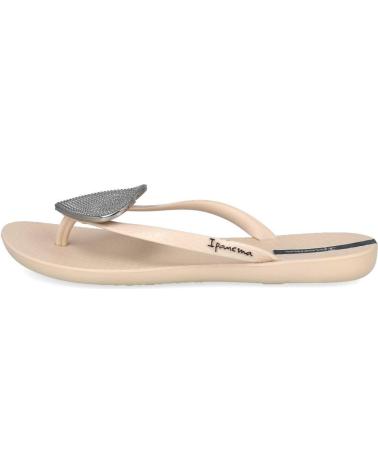 IPANEMA MAXI FASHION II FEM 82120 TONGS BEIGE ARGENT BEIGE-SILVER