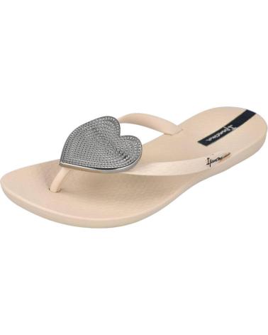 IPANEMA MAXI FASHION II FEM 82120 TONGS BEIGE ARGENT BEIGE-SILVER