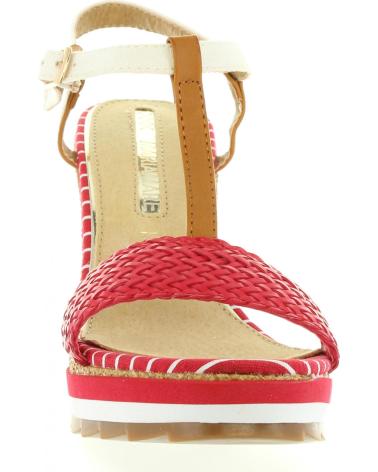 Chaussures compensées pour Femme MARIA MARE 66348 ROJO-BRUSH CUERO