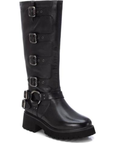 Woman boots CARMELA BOTA ALTA BIKER HEBILLAS NEGRO