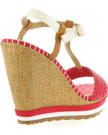 Chaussures compensées pour Femme MARIA MARE 66348 ROJO-BRUSH CUERO