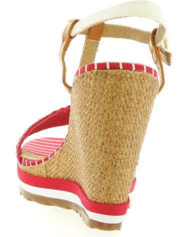 Chaussures compensées pour Femme MARIA MARE 66348 ROJO-BRUSH CUERO