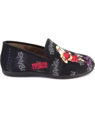 Man House slipers  RODEVIL 500BOXEO ZAPATILLAS DE CASA DE HOMBRE MORTADEL NEGRO