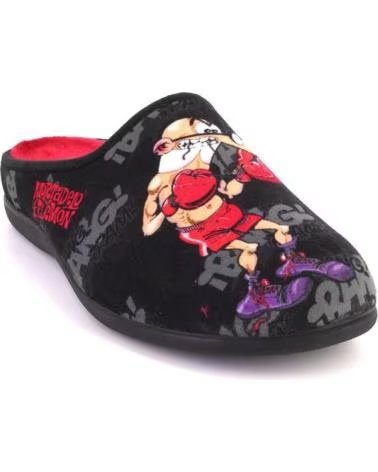 ZAPATILLAS DE CASA DE HOMBRE RODEVIL 582BOXEO MORTADELO Y FILEMÓN NEGRO