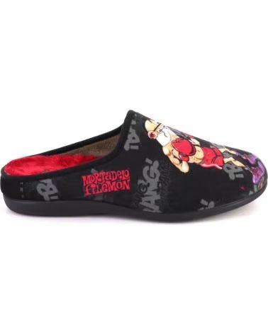 ZAPATILLAS DE CASA DE HOMBRE RODEVIL 582BOXEO MORTADELO Y FILEMÓN NEGRO