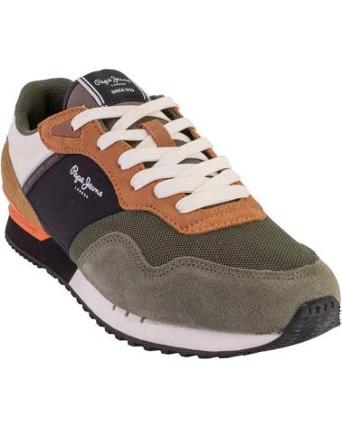 Deportivas de Hombre PEPE JEANS PMS40021 ZAPATILLAS CASUAL DE HOMBRE ANTE S VERDE