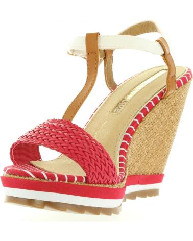 Chaussures compensées pour Femme MARIA MARE 66348 ROJO-BRUSH CUERO