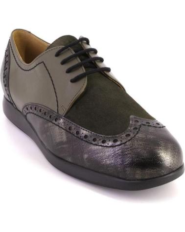 Sapatos de Mulher PIESANTO 235540 ZAPATOS CON CORDONES DE MUJER PIEL KAKI