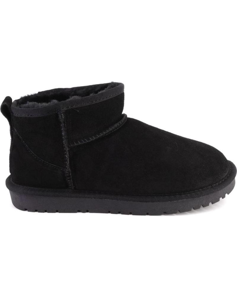 Botines de Mujer KELARA K41201 BOTINES DE MUJER ANTE SERRAJE NEGRO