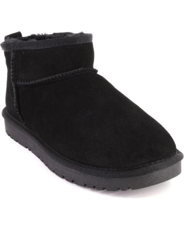 Botines de Mujer KELARA K41201 BOTINES DE MUJER ANTE SERRAJE NEGRO