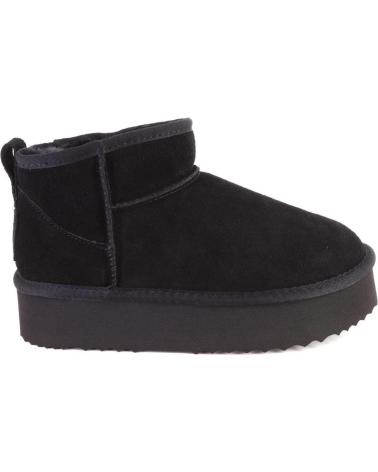 Botines de Mujer KELARA K41209 BOTINES DE MUJER ANTE SERRAJE NEGRO