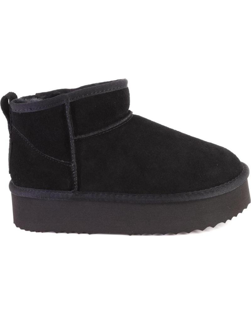 Botines de Mujer KELARA K41209 BOTINES DE MUJER ANTE SERRAJE NEGRO