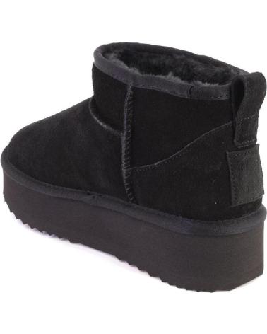 Botines de Mujer KELARA K41209 BOTINES DE MUJER ANTE SERRAJE NEGRO