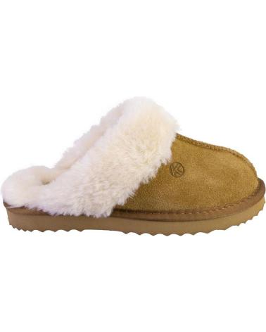 Pantoufles pour Femme KELARA K41218 ZAPATILLAS DE CASA DE MUJER ANTE SERRAJE CUERO