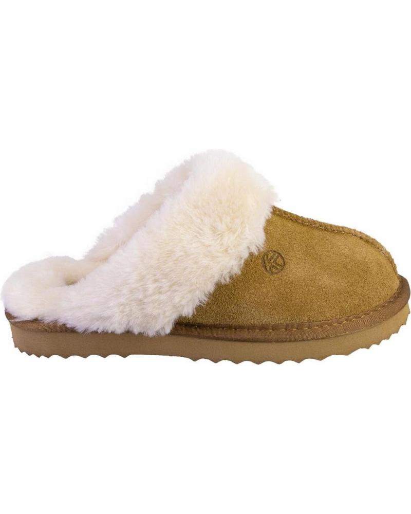 Pantofole per Donna KELARA K41218 ZAPATILLAS DE CASA DE MUJER ANTE SERRAJE CUERO